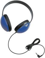 🎧 experience high-quality audio with califone 2800-bl listening first stereo headphones in blue logo
