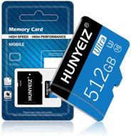 📱 high speed 512gb micro sd card - class 10 memory card for cellphones, surveillance cameras, tachographs & tablets logo