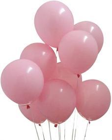 img 2 attached to 🎈 50 pcs 12 inch Light Pink Balloons for Birthday and Wedding Party Decorations