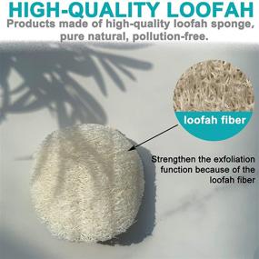 img 2 attached to 🛁 Set of 18 Natural Exfoliating Face Loofah Pads - Facial Sponge Brush for Makeup Removal - Shower Scrubber - Dead Skin Remover - Body and Bath Spa - Suitable for Men & Women - Eco-Friendly - Pack of 18