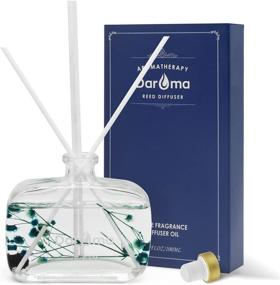 img 4 attached to 🌸 Enhance Your Living Space with Daroma Dried Flowers Reed Diffuser Set: Aromatherapy, Essential Oil, and Mesmerizing Fragrance for Home Décor & Office, Perfect Gift for Birthdays, Christmas, Ocean Mist