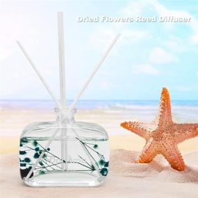 img 3 attached to 🌸 Enhance Your Living Space with Daroma Dried Flowers Reed Diffuser Set: Aromatherapy, Essential Oil, and Mesmerizing Fragrance for Home Décor & Office, Perfect Gift for Birthdays, Christmas, Ocean Mist