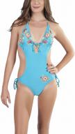 👙 fashionable women's fringe monokini swimsuit with side cut out - tobeinstyle logo