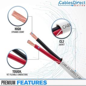 img 3 attached to High-Quality 500ft 18AWG 2 Conductor CL2 Rated Loud Speaker Cable Wire - Ideal for In-Wall Installation (18AWG / 2 Conductors, 500ft)