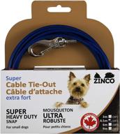 🐾 ben-mor zinco strong tie-out cable with 360° double swivel connector for enhanced dog security logo