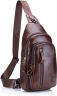 🎒 authentic crossbody shoulder backpack - perfect daypacks for casual use logo