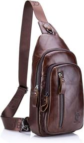 img 4 attached to 🎒 Authentic Crossbody Shoulder Backpack - Perfect Daypacks for Casual Use