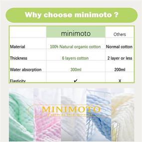 img 1 attached to Muslin Blankets MINIMOTO Newborn Blanket