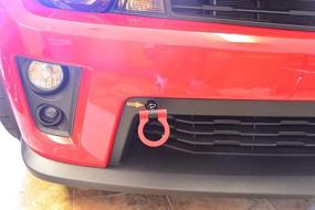 img 1 attached to 🏎️ Enhance Your Chevrolet Camaro's Front Bumper with the Xotic Tech Sport Track Racing Style CNC Aluminum Tow Hook 2016-2021 (Red)