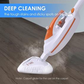 img 2 attached to 🧼 Moolan Steam Mop: 12-in-1 Multifunctional Handheld Cleaner for Hard Floors, Tiles, Carpets and More!