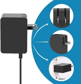 img 1 attached to 🔋 HESSURE Portable Charger Power Supply for Microsoft Surface 3 Model 1623 1624 1645 Tablet - 13W 5.2V 2.5A, USB Charging Port, 4.9Ft Cable-1.5m