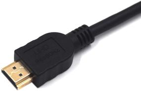 img 2 attached to Кеворк 2 Футовый Ультра HD HDMI 8К кабель - 90° Поворот вверх, версия HDMI 2.1, высокоскоростной экранированный кабель мужского пола для Xbox, TV, PS4, PS5, Switch - 8K@60HZ, 4K@120HZ (прямой вверх)