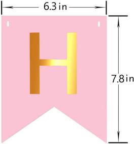 img 4 attached to 🎉 30 штук больших декораций для дня рождения, включая праздничное знамя "С днем рождения", 9 штук бумажных помпонов, 6 штук подвесных вихрей и бумажную гирлянду для женщин, девочек, детей - идеальные припасы для дня рождения