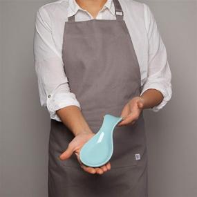 img 1 attached to Now Designs Spoon Rest Eggshell: The Perfect Kitchen Essential for a Mess-Free Cooking Experience!