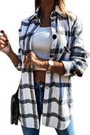 👗 omzin xl women's button down outwear shacket: trendy coats, jackets & vests for ladies logo
