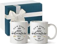 🏠 tomboy housewarming gifts - unique presents for new home owners, friends, and couples. embrace new adventures and create lasting memories with this 2-pack coffee mugs, 11oz. logo