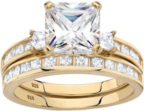 img 4 attached to 💍 Блестящий обруч с зубцами принцессы: желтое покрытие из золота или платиновое покрытие из стерлингового серебра