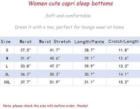 img 1 attached to 👖 ENJOYNIGHT Women's Print Capri Pajama Lounge Pants – Casual Sleep Bottoms