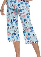 👖 enjoynight women's print capri pajama lounge pants – casual sleep bottoms logo