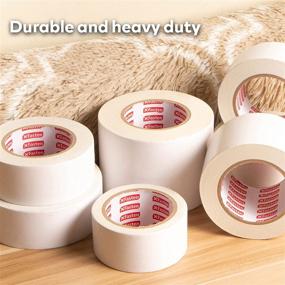 img 1 attached to High-Performance XFasten Double Sided Carpet Tape for Area Rugs, No Residue, 2-Inch x 30 Yards; Ultra Strong and Heavy-Duty Rug Tape for Carpet-to-Floor and Rug-to-Carpet Applications