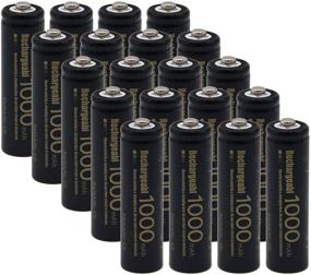 img 3 attached to 🔋 Pack of 20 BAOBIAN AA NiCd 1000mAh 1.2V Rechargeable Batteries - Ideal for Outdoor Solar Lights, Garden Lights, Remotes, Mice
