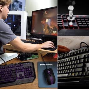 img 3 attached to Cooler Master Devastator 3 Gaming Keyboard & Mouse Combo: 🎮 LED Backlit, Media Keys, 4 DPI Settings, 7 Color Modes (Model: SGB-3000-KKMF1-US)