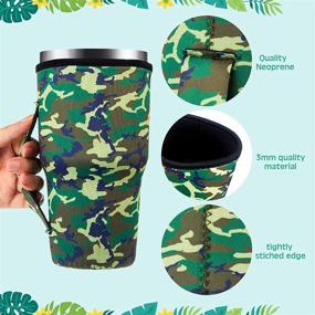 img 1 attached to Reusable Neoprene Insulated Sleeves Holders Beverages