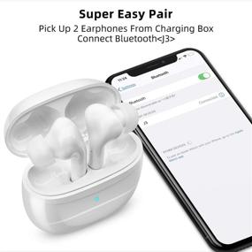 img 2 attached to 🎧 IPX5 Waterproof Wireless Earbuds with Touch Control, Deep Bass Sound, and Bluetooth Connectivity for iOS/Android Devices