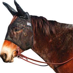 img 2 attached to Cashel Quiet Ride Mule Fly Mask 🐴 with Ears: Ideal for Mule Yearlings & Large Donkeys