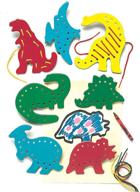 get ready for prehistoric fun with playmonster lacing & tracing - dinosaurs! logo