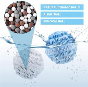 img 3 attached to 🔵 Laundry Ball Set - 4 Pieces, Ultra Laundry Washing Balls for 1500 Washings - Washer and Dryer Bundle