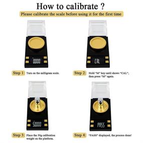 img 1 attached to 🔬 (Upgraded) Milligram Scale with Metal Pan for Precise Measurements - 50g x 0.001g, Perfect for Medicine, Supplements, Capsules & Jewelry