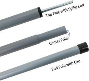 img 1 attached to 🏕️ Sutekus Adjustable Steel Rod Tent Pole Replacement Bars - Set of 2, Essential Tent Accessories