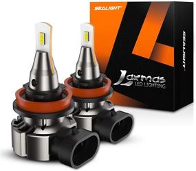 img 4 attached to 🔦 SEALIGHT Laxmas L1 Series LED Fog Light Bulbs 6000lm – Xenon White 6000K – Easy Installation – Pack of 2