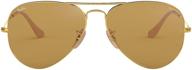 🕶️ солнцезащитные очки ray-ban aviator large, модель 0rb302590644i58 логотип