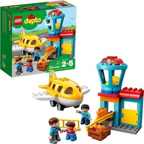 img 4 attached to Exploring the Sky: LEGO DUPLO Airport Building Blocks for Young Builders