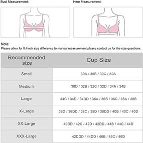 img 1 attached to Womens Wireless Post Surgery Mastectomy Black Flesh White Women's Clothing and Lingerie, Sleep & Lounge