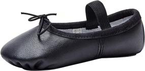 img 4 attached to 🩰 Premium Genuine Leather Ballet Slipper/Ballet Shoes for Baby, Toddler, Little Kid, Big Kid