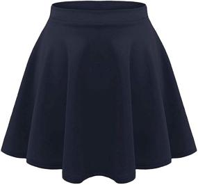 img 4 attached to 👧 Versatile Charcoal Pleated Girls' Clothing by Loxdonz: Stylish Stretchy Essentials