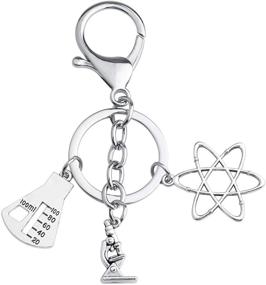 img 4 attached to Biology Chemistry Keychain Science Microscope