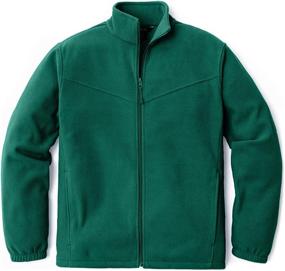 img 1 attached to 🧥 Warm and Stylish: TSLA Men's Full Zip Polar Fleece Jacket for Winter Adventure