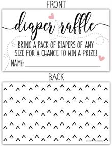 img 3 attached to 🎀 Fun and Charming Gender Neutral Baby Shower Game: 50 Sweet Heart Diaper Raffle Tickets