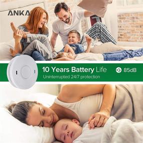 img 1 attached to 🔋 10-Year Battery Smoke and Carbon Monoxide Detector Alarm (Wireless), Dual Sensor UL 217/ UL 2034 Compliant Alarm-Check, Model AJ-938