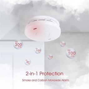 img 3 attached to 🔋 10-Year Battery Smoke and Carbon Monoxide Detector Alarm (Wireless), Dual Sensor UL 217/ UL 2034 Compliant Alarm-Check, Model AJ-938