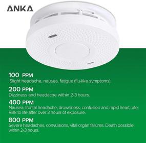 img 2 attached to 🔋 10-Year Battery Smoke and Carbon Monoxide Detector Alarm (Wireless), Dual Sensor UL 217/ UL 2034 Compliant Alarm-Check, Model AJ-938