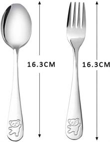 img 2 attached to Silverware Stainless Childrens Flatware Utensils