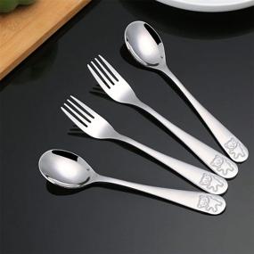 img 3 attached to Silverware Stainless Childrens Flatware Utensils