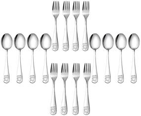 img 4 attached to Silverware Stainless Childrens Flatware Utensils