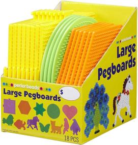 img 4 attached to Enhance Your Perler Bead Creations with Large Fuse Bead Pegboards: 18pcs Collection