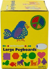 img 1 attached to Enhance Your Perler Bead Creations with Large Fuse Bead Pegboards: 18pcs Collection
